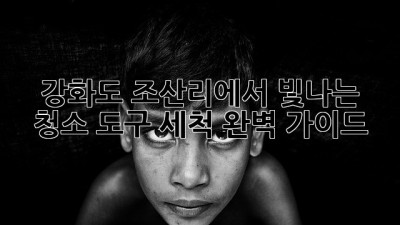 강화도 조산리에서 빛나는 청소: 도구 세척 완벽 가이드 ✨